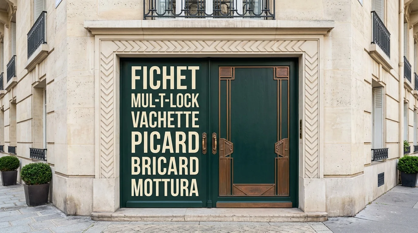 Installateur agréé · double-porte avec plaque des marques posées